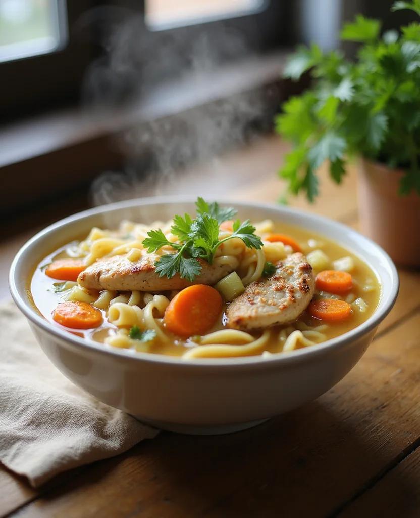 Best High Protein Chicken Noodle Soup - Cozy & Satisfying - Step 4: Deglaze the Pot 1