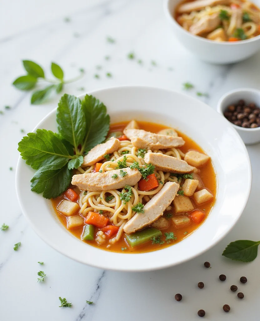 Best High Protein Chicken Noodle Soup - Cozy & Satisfying - Step 6: Simmer the Soup 1