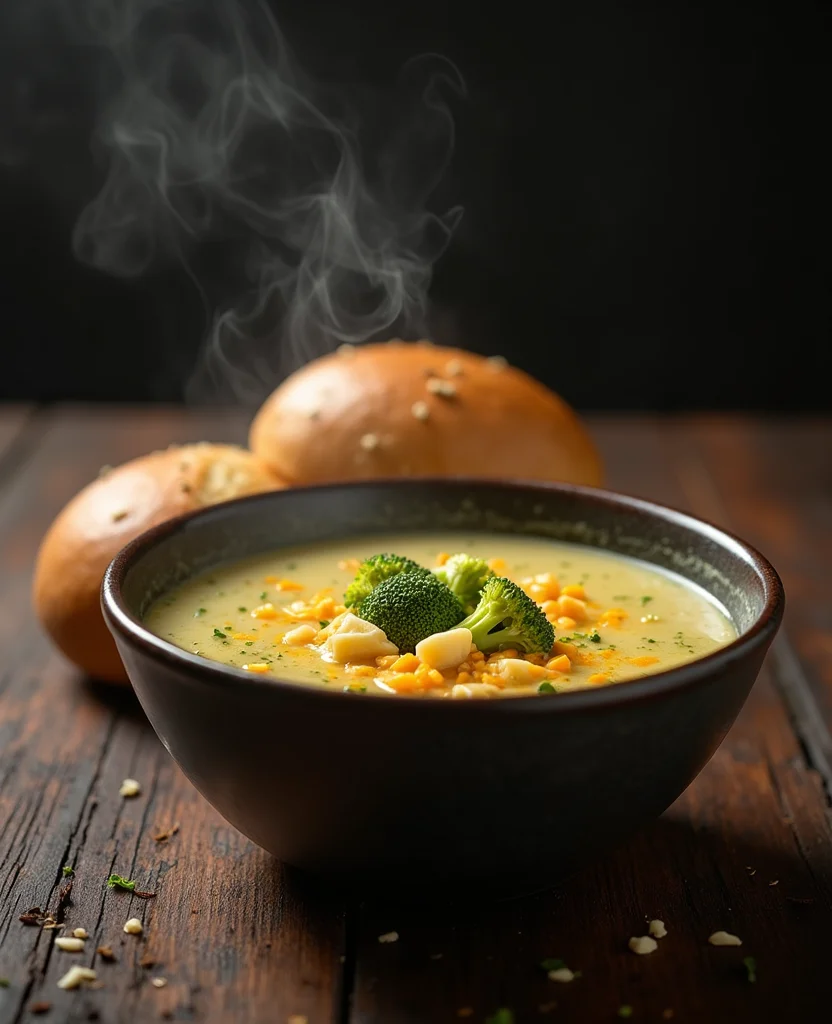 Creamy High Protein Broccoli Cheese Soup - Restaurant Quality - Step 6: Blend the Soup 1