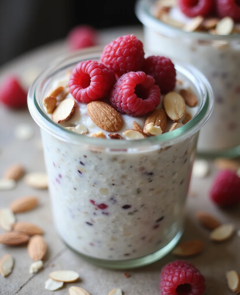 Perfect High Protein Overnight Oats Low Carb - Make-Ahead Breakfast - Step 4: Combine with Oats 1