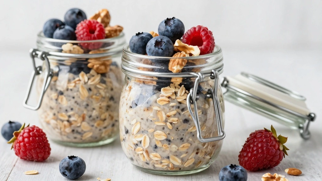 Perfect High Protein Overnight Oats Low Carb - Make-Ahead Breakfast - Step 6: Add Toppings 1