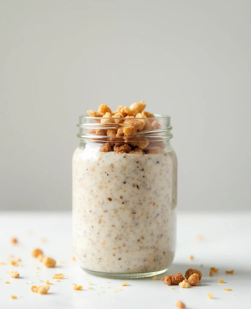 Perfect High Protein Overnight Oats Low Carb - Make-Ahead Breakfast - Step 7: Refrigerate Overnight 1