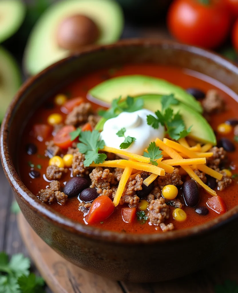 Simple High Protein Taco Soup Recipe - Flavor-Packed - Step 6: Add Remaining Ingredients 1