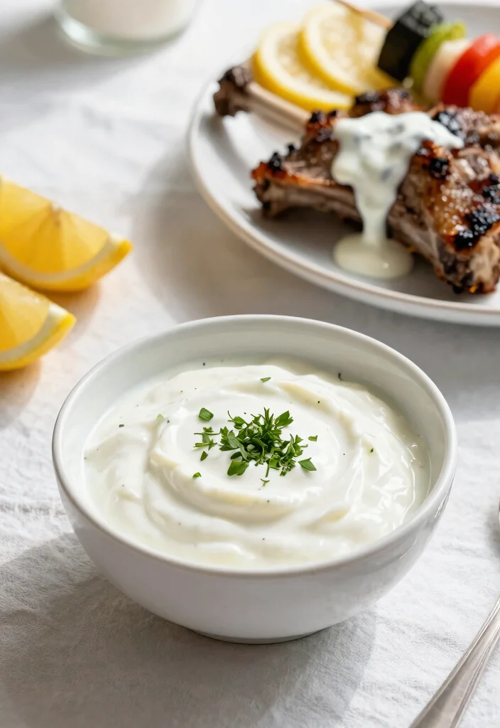 16 Best Lamb Sauce Recipes (Mint, Yogurt, Garlic & More) - 2. Creamy Yogurt Sauce 1