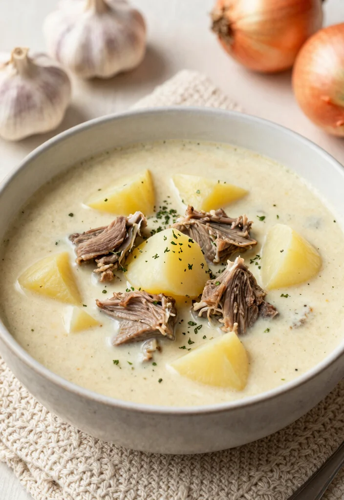 16 Comforting Lamb Soup Recipes for Cozy Meals - 11. Creamy Lamb and Potato Soup 1
