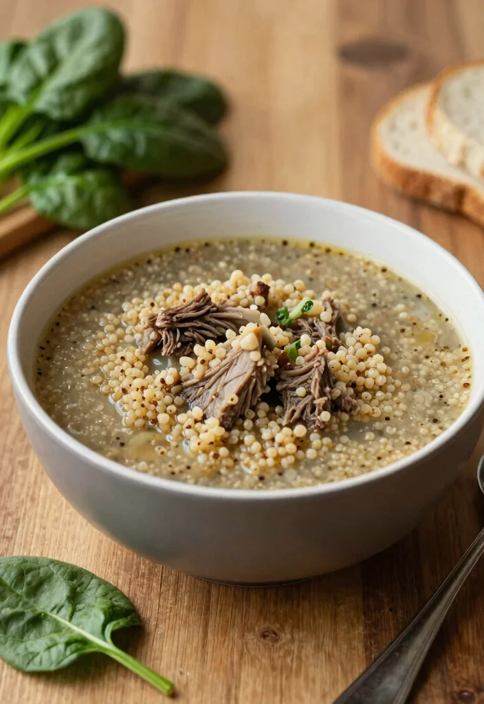 16 Comforting Lamb Soup Recipes for Cozy Meals - 16. Rustic Lamb and Quinoa Soup 1