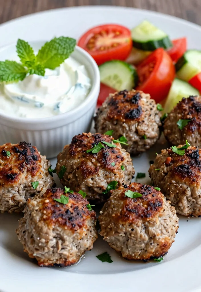 16 Delightful Carnivore Ground Lamb Recipes for Keto & Zero-Carb Lovers - 1. Flavorful Greek Lamb Meatballs 1