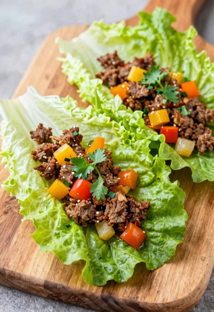 16 Delightful Carnivore Ground Lamb Recipes for Keto & Zero-Carb Lovers - 13. Asian-style Lamb Lettuce Wraps 1