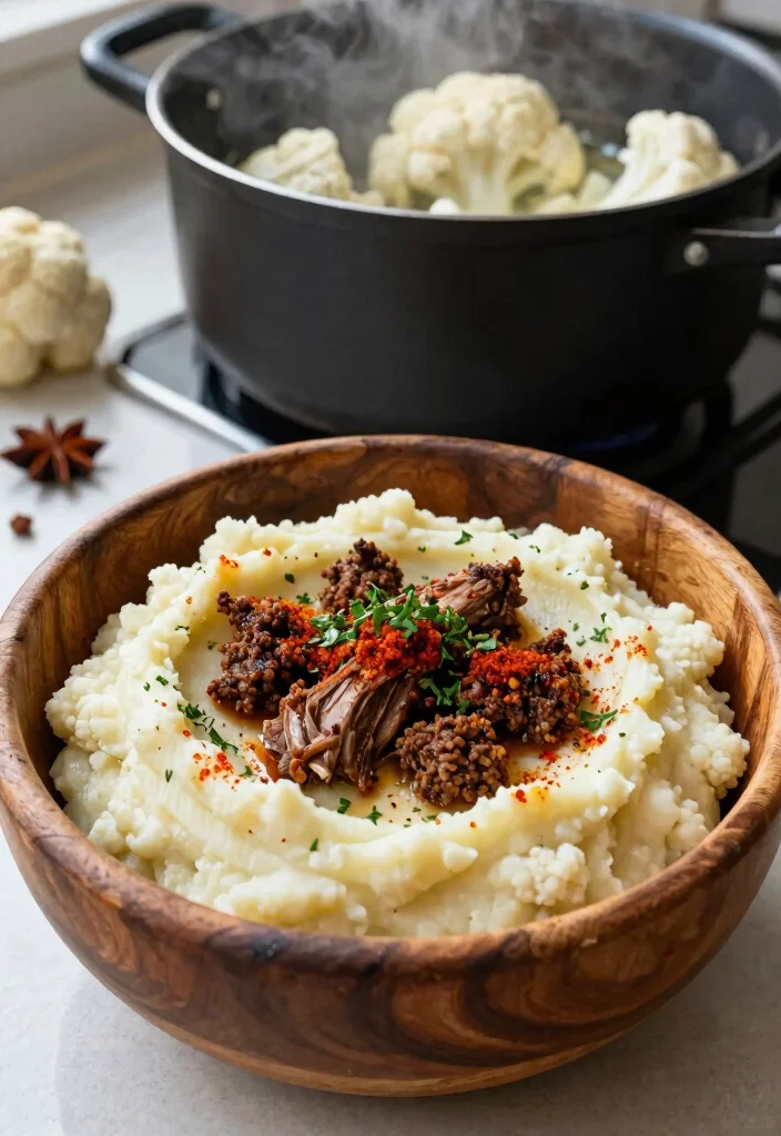 16 Delightful Carnivore Ground Lamb Recipes for Keto & Zero-Carb Lovers - 2. Spiced Lamb and Cauliflower Mash 1