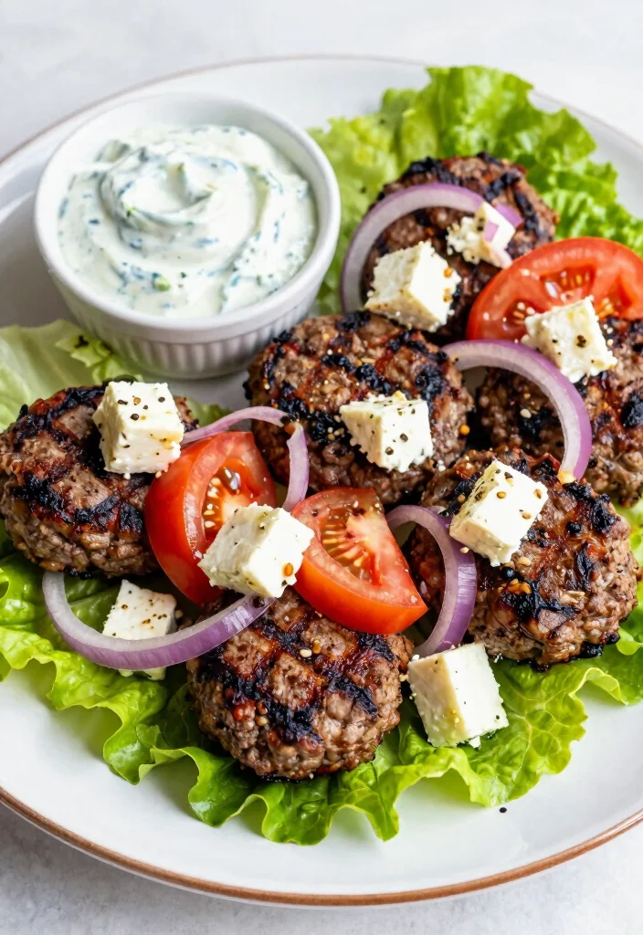 16 Delightful Carnivore Ground Lamb Recipes for Keto & Zero-Carb Lovers - 9. Lamb and Feta Burgers 1