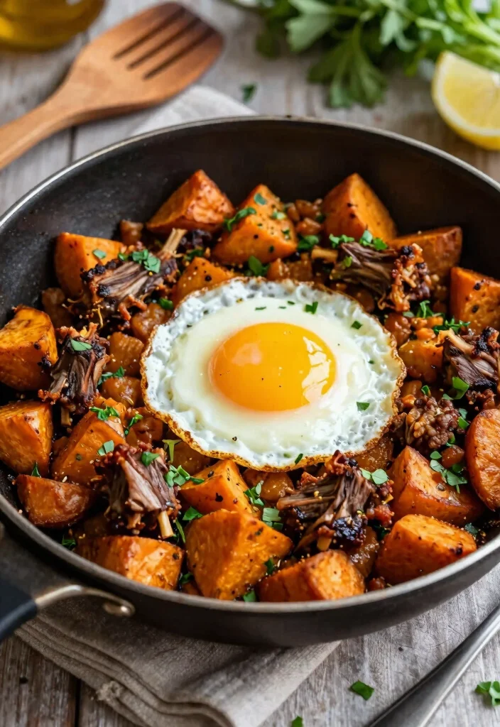16 Easy Ground Lamb Recipes for Busy Weeknights - 15. Lamb and Sweet Potato Hash 1