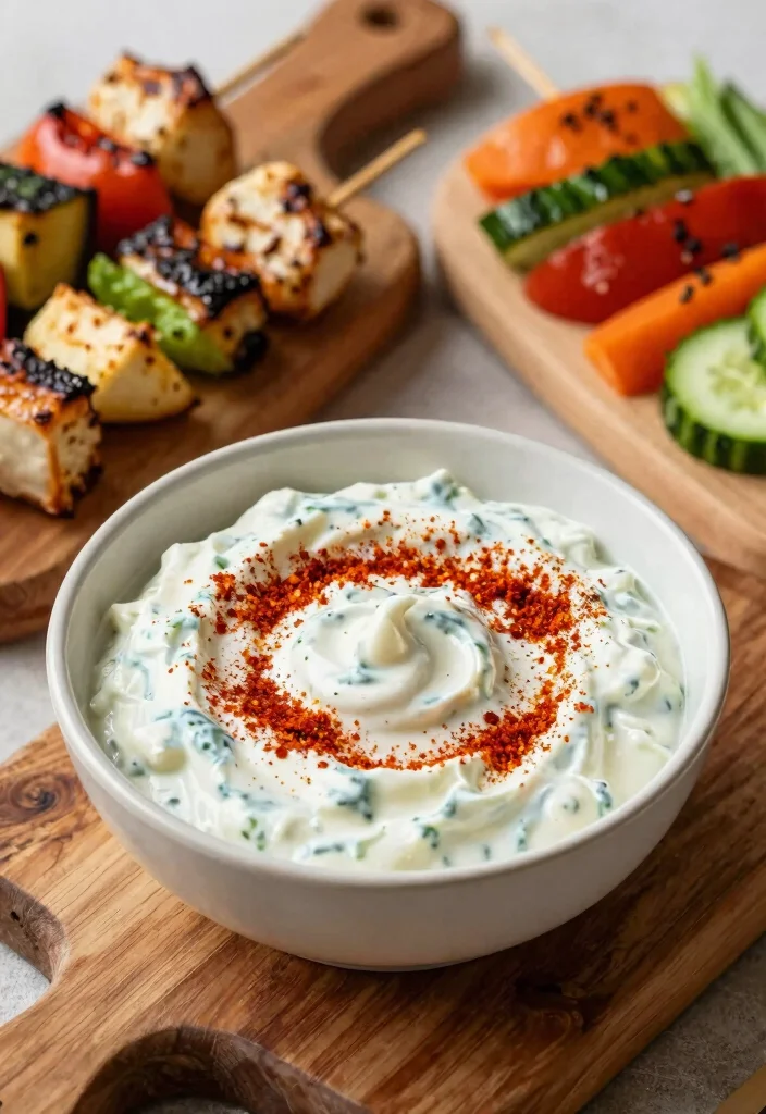 16 Easy Tzatziki Sauce Recipes (Fresh & Cooling) - 11. Smoky Paprika Tzatziki 1