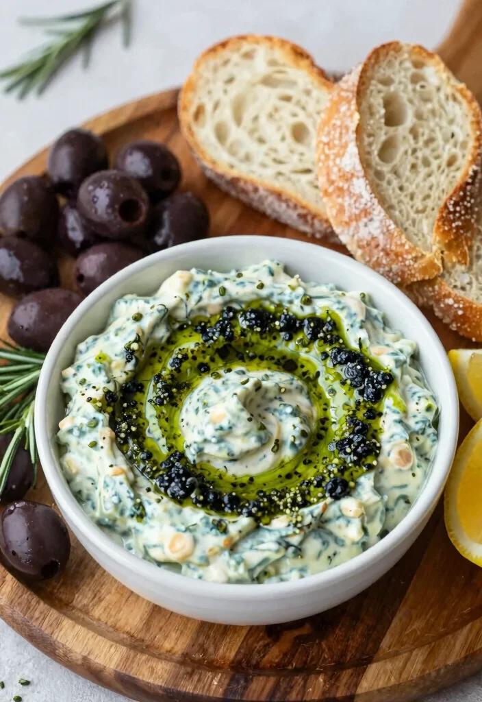 16 Easy Tzatziki Sauce Recipes (Fresh & Cooling) - 6. Olive Tapenade Tzatziki 1