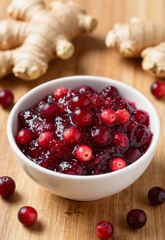 16 Fresh Cranberry Sauce Recipes Made From Scratch - 14. Gingered Cranberry Sauce 1