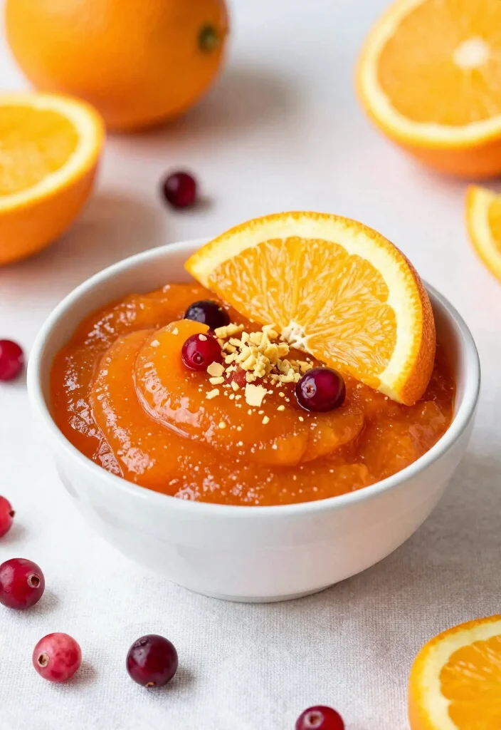 16 Fresh Cranberry Sauce Recipes Made From Scratch - 3. Orange-Cranberry Sauce with Ginger 1
