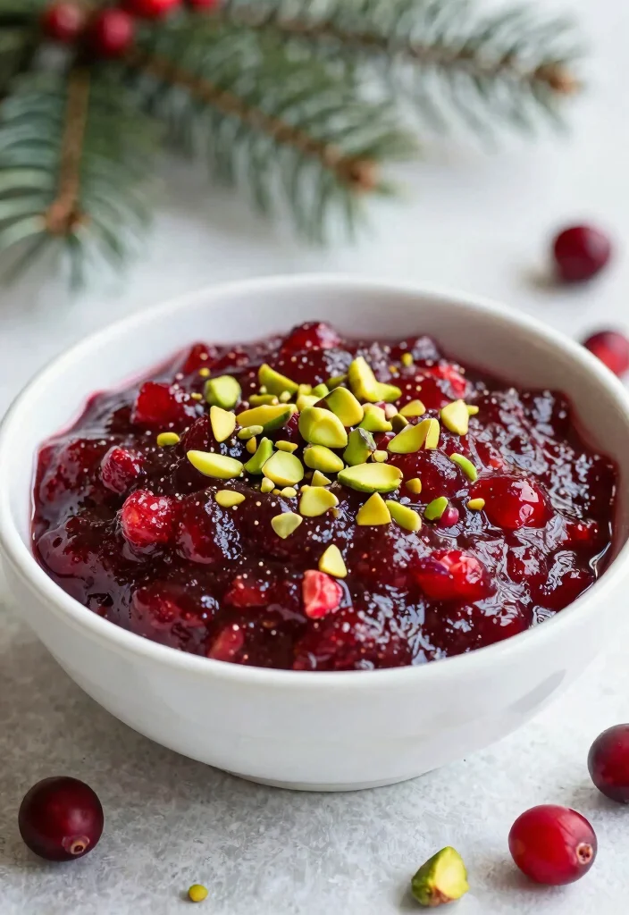 16 Fresh Cranberry Sauce Recipes Made From Scratch - 5. Cranberry Sauce with Pistachios 1