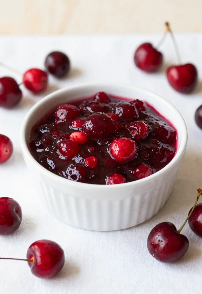 16 Fresh Cranberry Sauce Recipes Made From Scratch - 6. Cranberry Sauce with Cherries 1