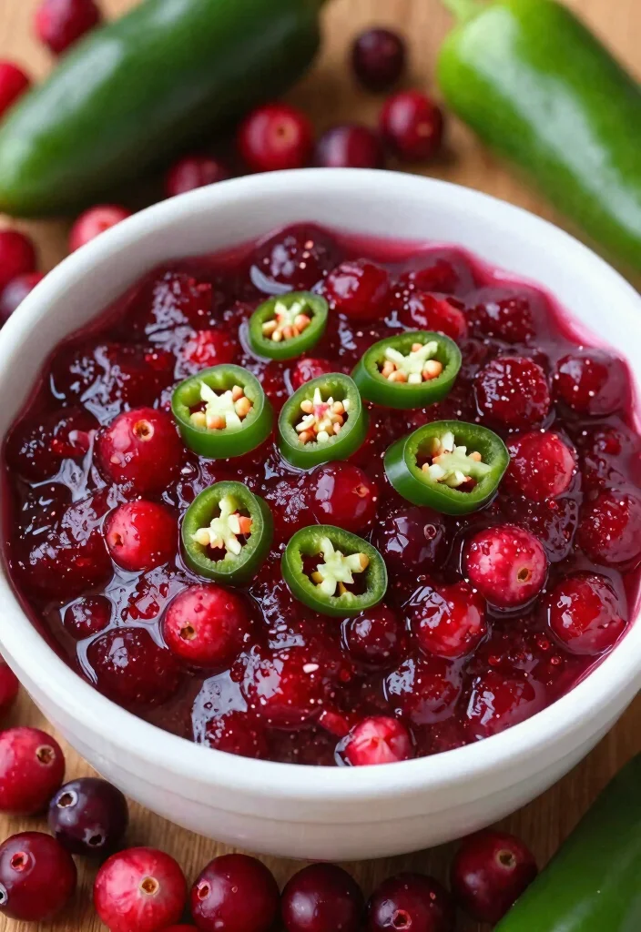16 Fresh Cranberry Sauce Recipes Made From Scratch - 8. Cranberry Sauce with Jalapeño 1