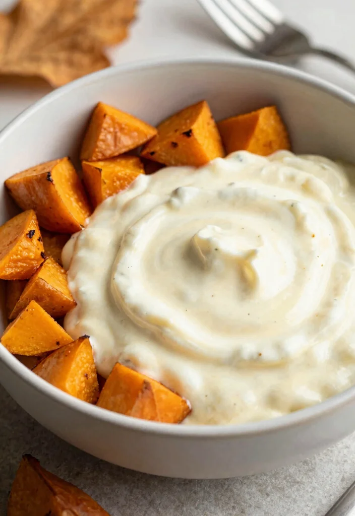 16 White Enchilada Sauce Recipes (Creamy & Mild) - 15. Sweet Potato White Sauce 1