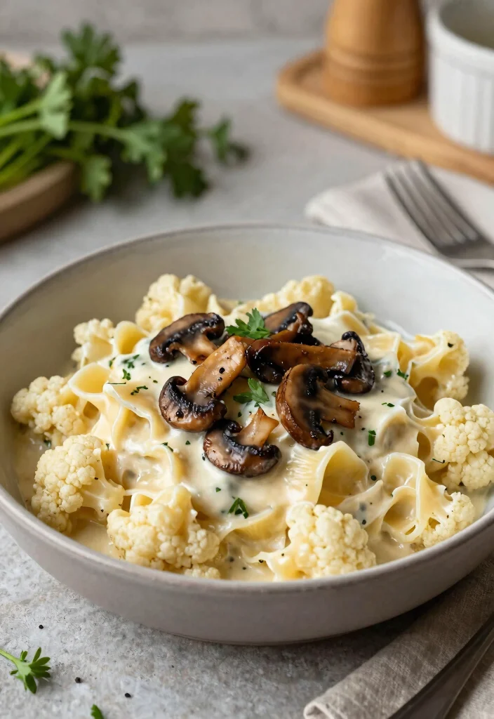 16 White Sauce Pasta Recipes Without Cheese (Dairy-Free) - 6. Creamy Cauliflower Alfredo 1