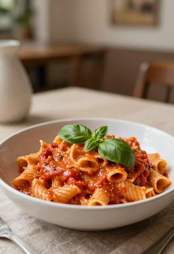 16 White Sauce Pasta Recipes Without Cheese (Dairy-Free) - 9. Tomato Basil Cream Sauce Pasta 1