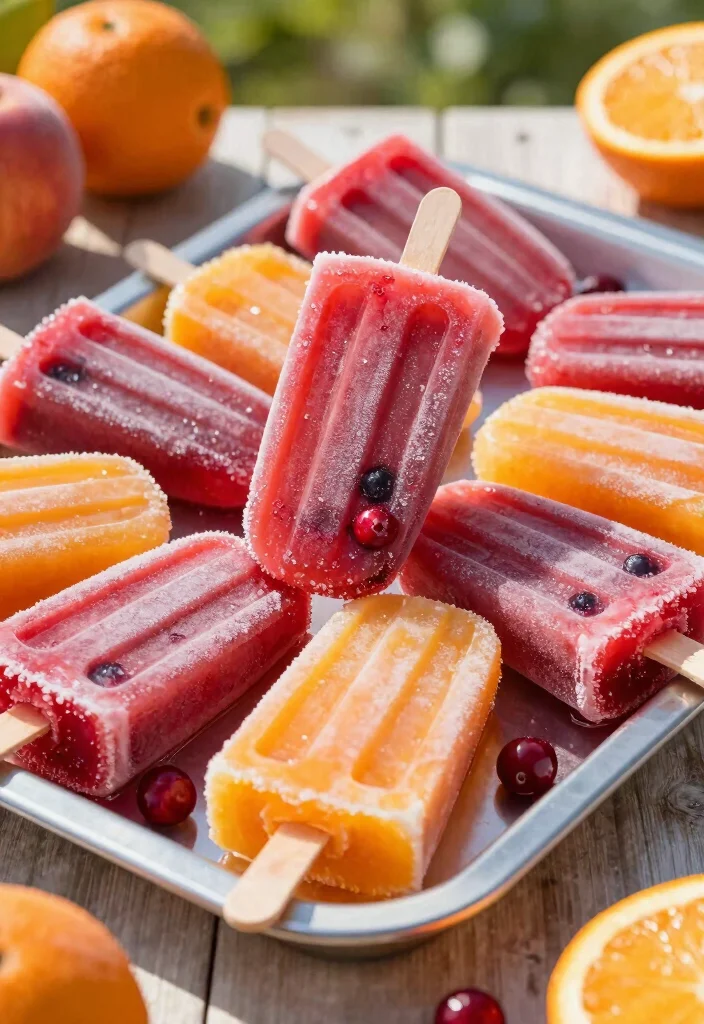 17 Cranberry Sauce Recipes With Orange Juice - 15. Cranberry Orange Popsicles 1