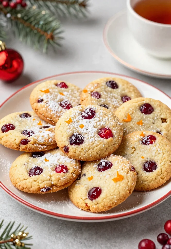 17 Cranberry Sauce Recipes With Orange Juice - 16. Cranberry Orange Shortbread Cookies 1