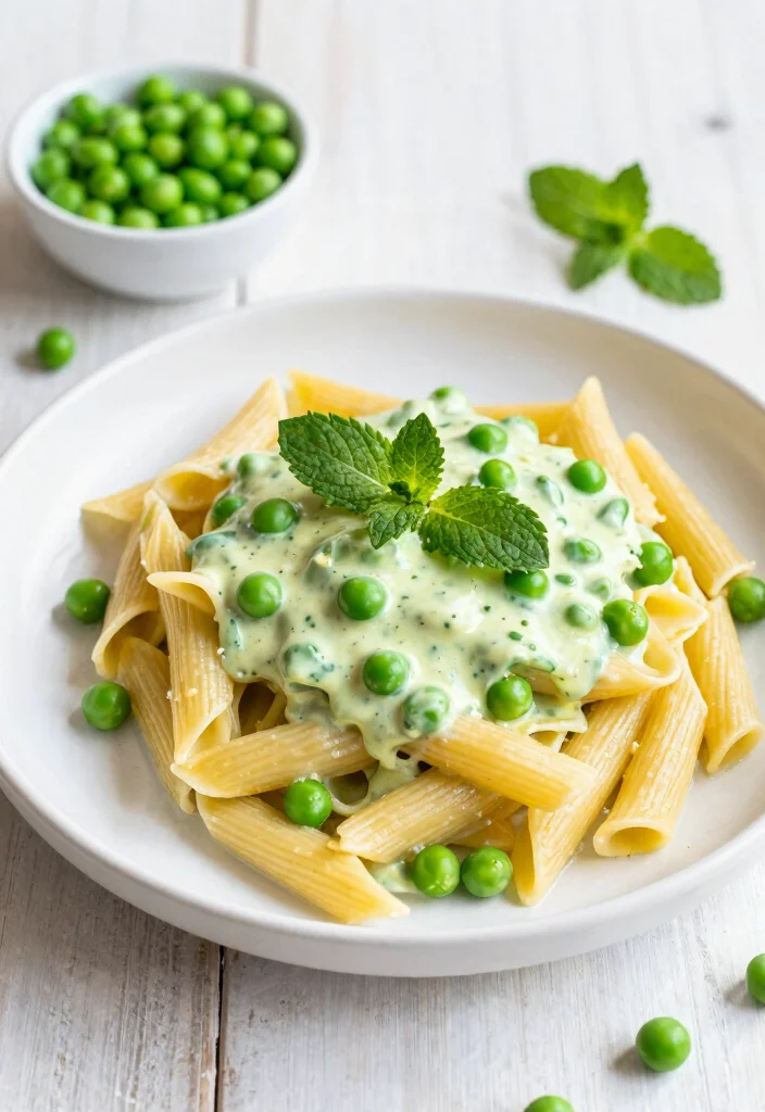 17 Creamy White Sauce Recipes for Pasta Lovers - 12. Creamy Pea and Mint Sauce 1