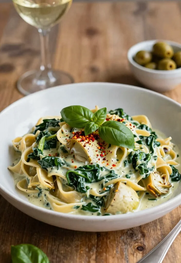 17 Creamy White Sauce Recipes for Pasta Lovers - 4. Creamy Spinach and Artichoke Sauce 1