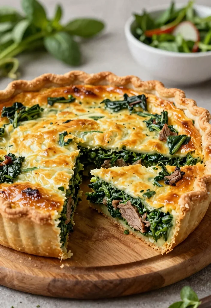 17 Easy Lamb Pieces Recipes for Weeknight Dinners - 13. Lamb and Spinach Quiche 1