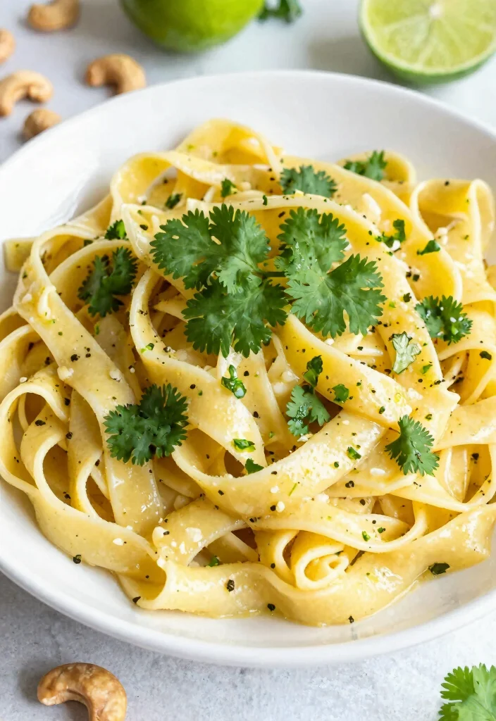 17 Garlic Alfredo Sauce Recipes for Extra Flavor - 15. Garlic Alfredo with Cilantro and Lime 1