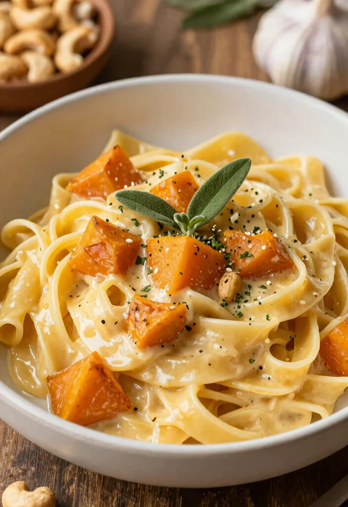 17 Garlic Alfredo Sauce Recipes for Extra Flavor - 16. Garlic Alfredo with Sweet Potato 1