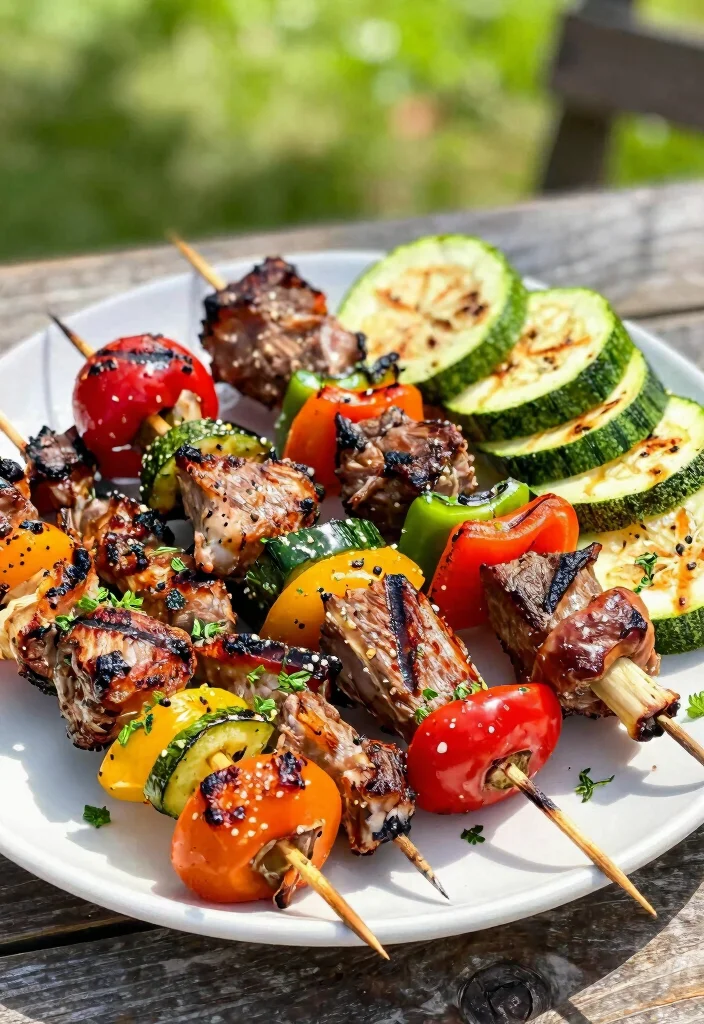17 Ground Lamb Dinner Recipes the Whole Family Will Love - 12. Grilled Lamb and Vegetable Kebabs 1