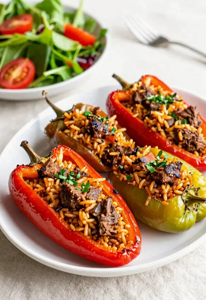 17 Ground Lamb Dinner Recipes the Whole Family Will Love - 4. Mediterranean Lamb Stuffed Peppers 1