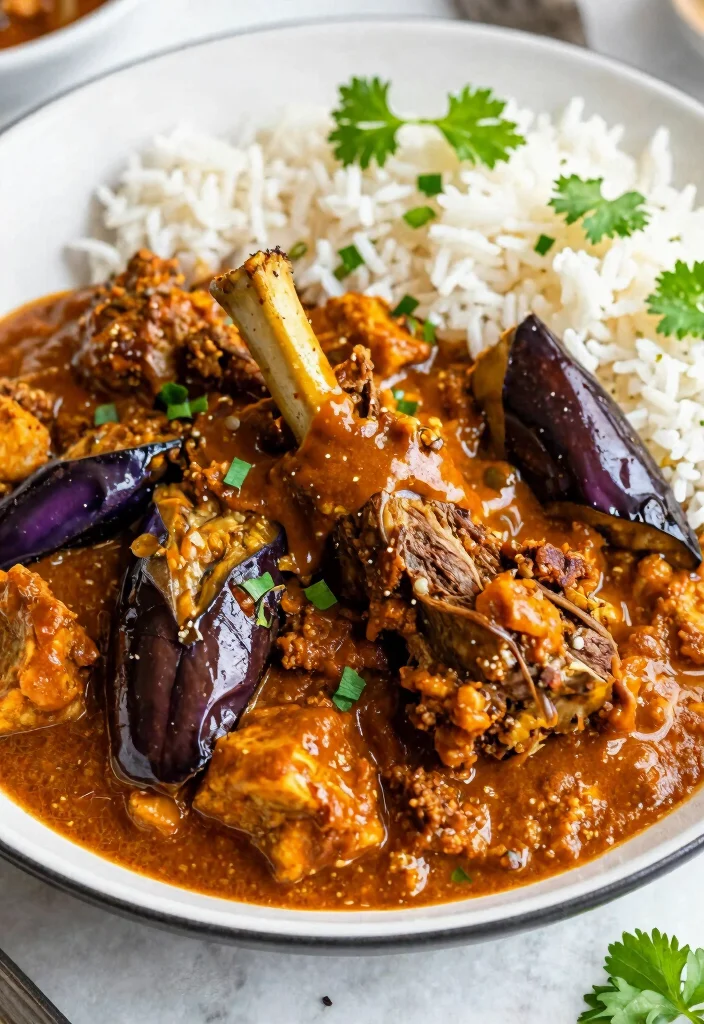 17 South African Lamb Curry Recipes You Should Try - 14. Lamb Curry with Eggplant 1