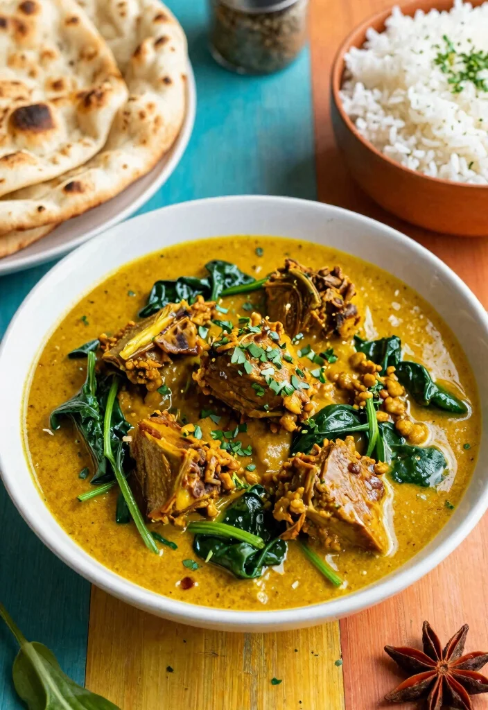 17 South African Lamb Curry Recipes You Should Try - 5. Spicy Lamb Curry with Spinach 1