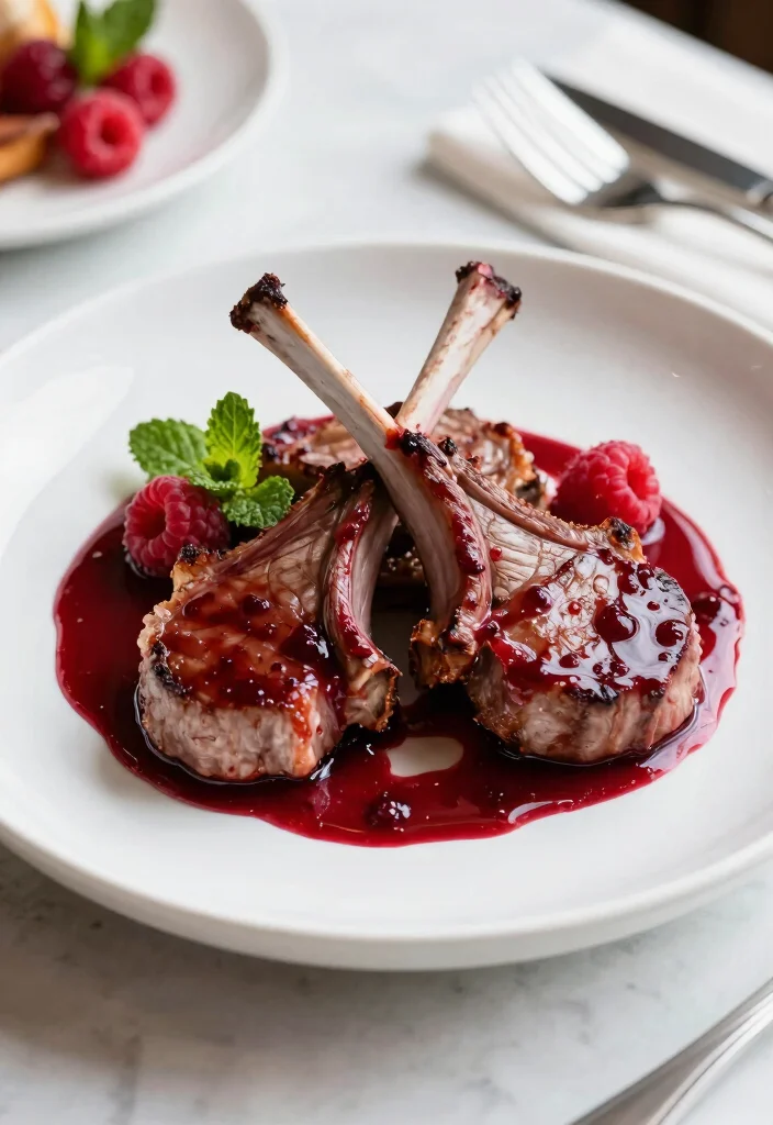 18 Best Lamb Chop Recipes for Special Occasions - 12. Raspberry Balsamic Lamb Chops 1