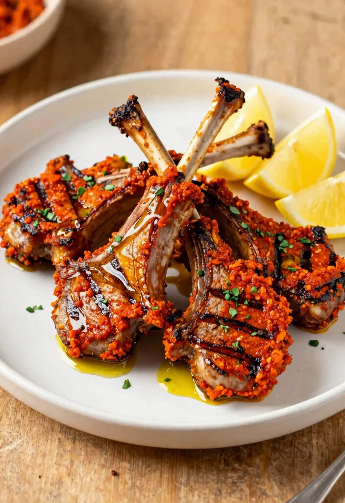 18 Best Lamb Chop Recipes for Special Occasions - 8. Spicy Harissa Lamb Chops 1