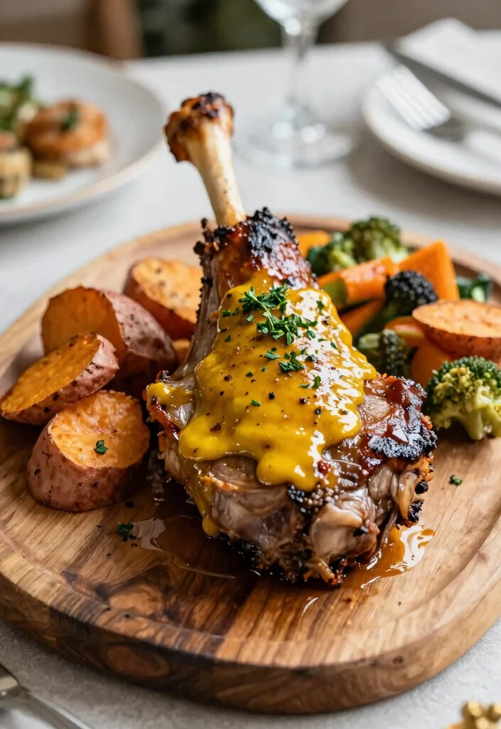 18 Best Leg of Lamb Recipes for Holidays & Family Dinners - 13. Maple Mustard Glazed Leg of Lamb 1