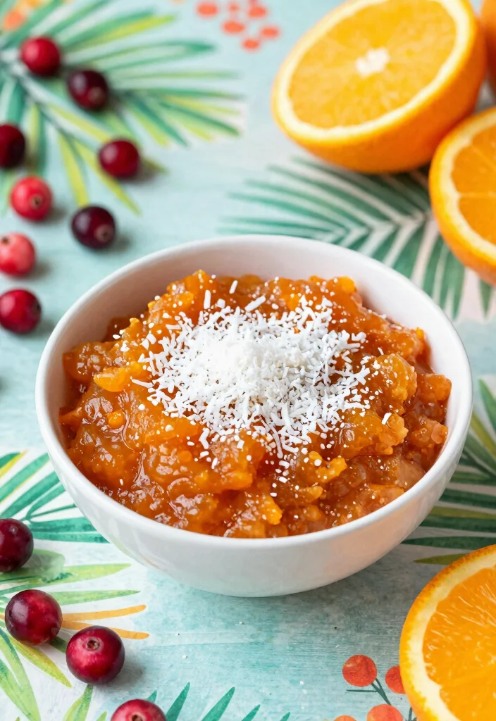 18 Cranberry Orange Sauce Recipes (Sweet & Tangy) - 14. Cranberry Orange Sauce with Coconut 1