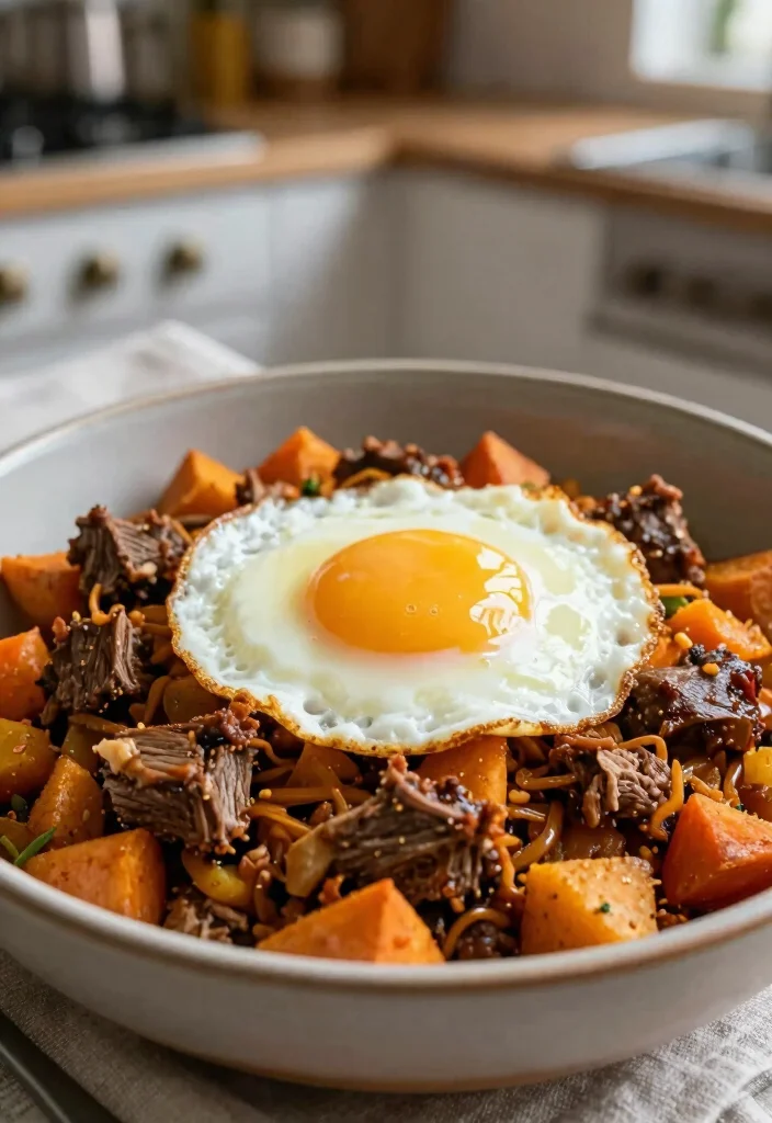 18 Delicious Recipes with Ground Lamb Meat: Healthy Mediterranean Delights - 16. Lamb and Sweet Potato Hash 1