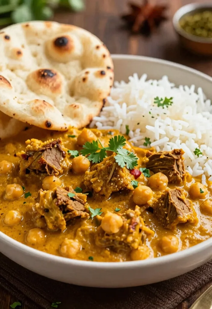 18 Delicious Recipes with Ground Lamb Meat: Healthy Mediterranean Delights - 9. Lamb and Chickpea Curry 1