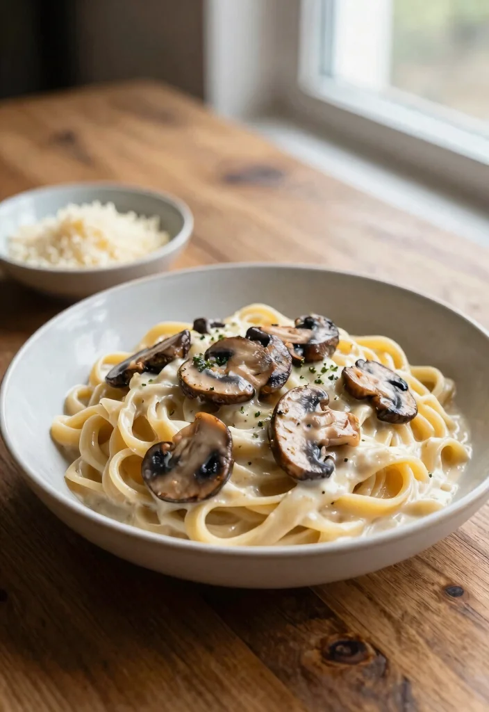 18 Easy Alfredo Sauce Recipes (Creamy & Foolproof) - 7. Mushroom Alfredo Sauce 1