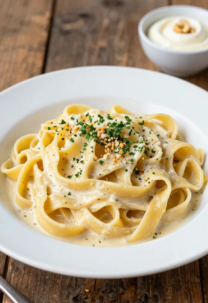 18 Garlic White Sauce Pasta Recipes You'll Love - 11. Garlic Alfreado Pasta 1