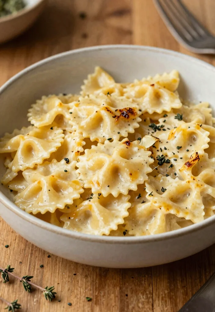18 Garlic White Sauce Pasta Recipes You'll Love - 7. Roasted Garlic White Sauce Pasta 1