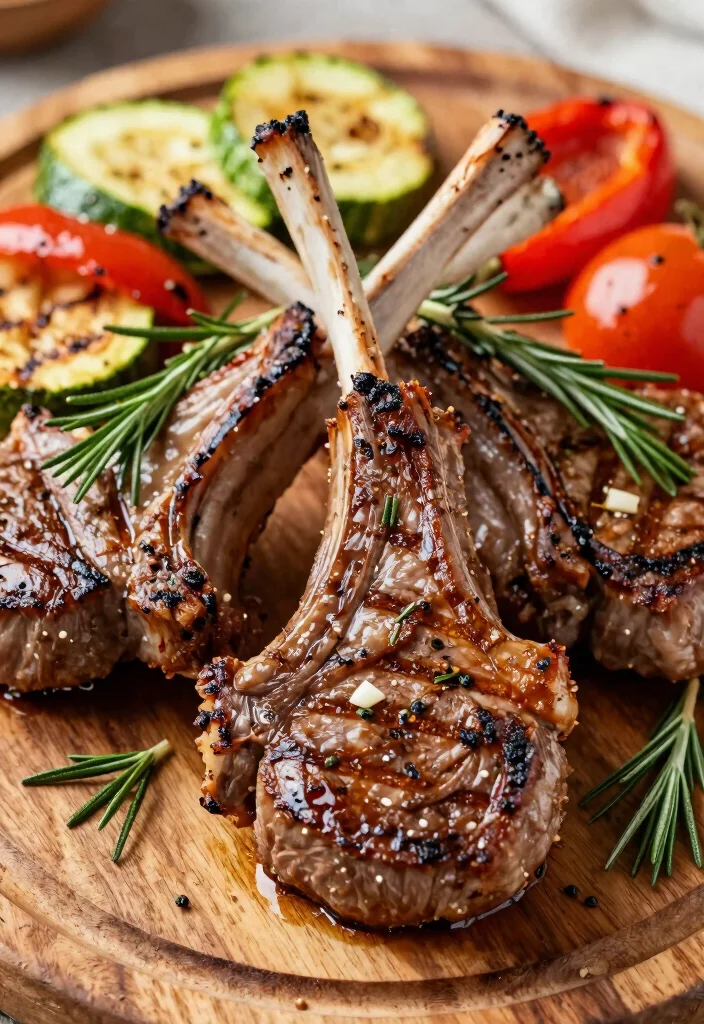 18 Healthy Dinner Ideas with Lamb (High-Protein & Flavorful) - 1. Grilled Lamb Chops with Rosemary 1