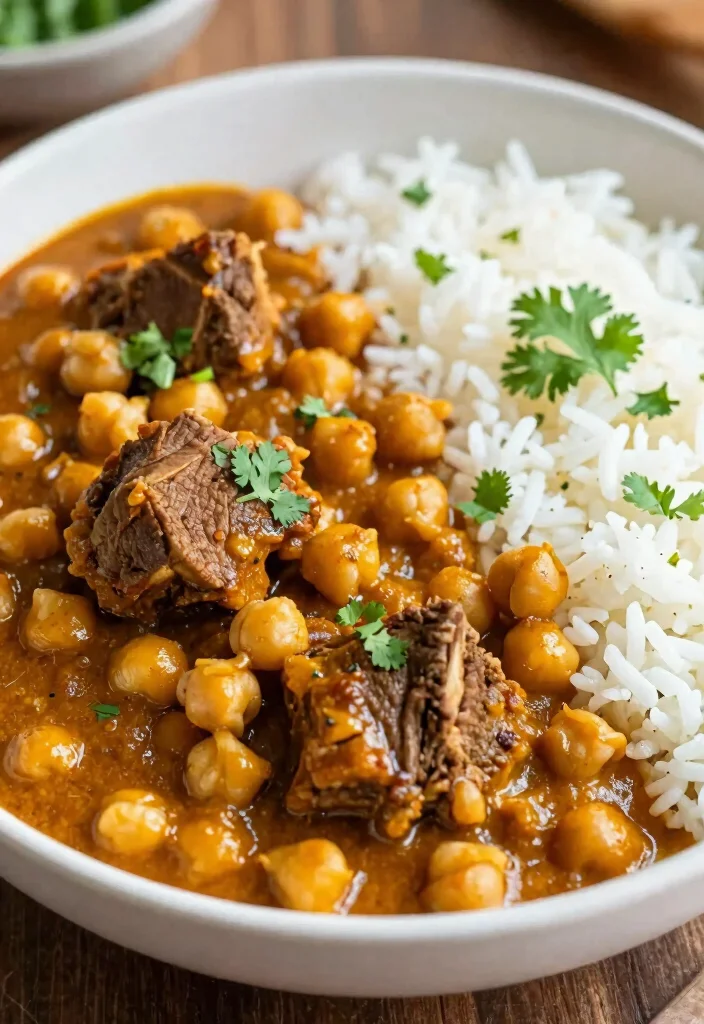 18 Healthy Dinner Ideas with Lamb (High-Protein & Flavorful) - 13. Lamb and Chickpea Curry 1