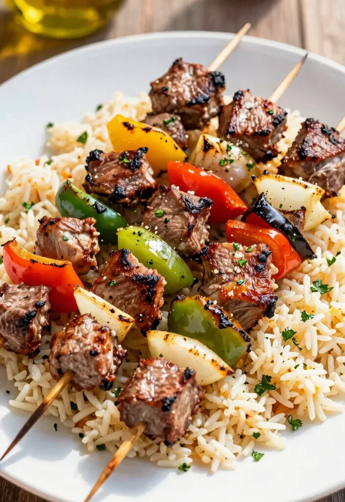18 Healthy Dinner Ideas with Lamb (High-Protein & Flavorful) - 15. Grilled Lamb Kabobs 1