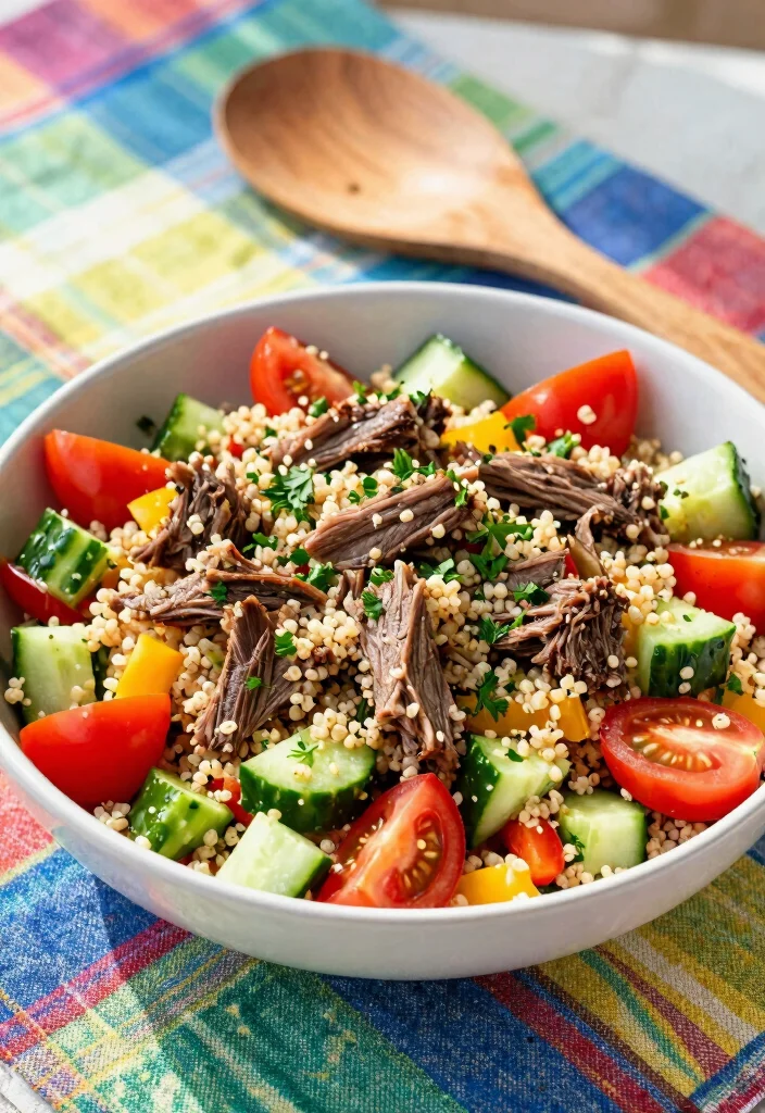 18 Healthy Dinner Ideas with Lamb (High-Protein & Flavorful) - 2. Mediterranean Lamb and Quinoa Salad 1