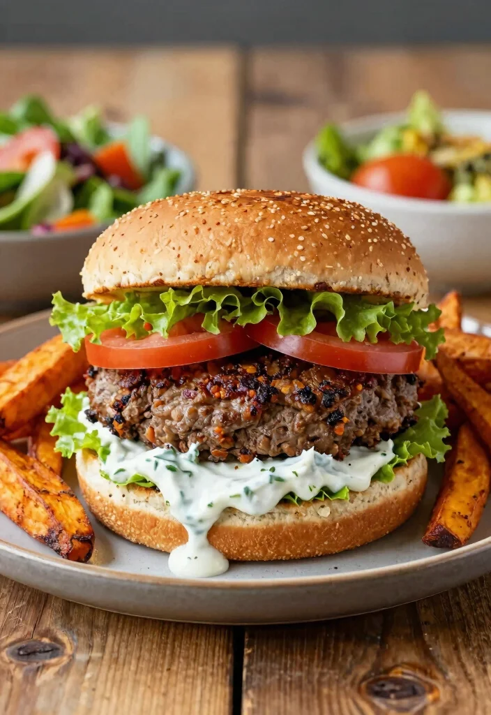 18 Healthy Dinner Ideas with Lamb (High-Protein & Flavorful) - 5. Spiced Lamb Burgers 1